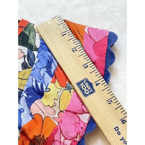 Celia B. Narcisa Mini Dress Womens XS Exaggerated Ruffle Sleeve Floral Print - Picture 15 of 16